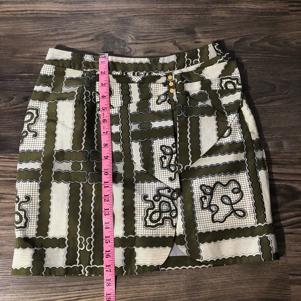 Anthropologie Leifsdottir Green Floral Skirt - Picture 14 of 16